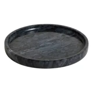 Tabla Andhra | Marmol Negro Redonda 25 Cm  (cod 0129687)