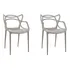 Silla de Comedor Allegra Color Gris X2 Unidades Garden Life