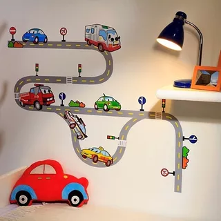 Adesivo De Parede Infantil Decorativo Dos Carros Menino