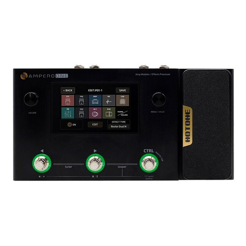 Pedal de efecto Hotone Ampero One MP-80  negro