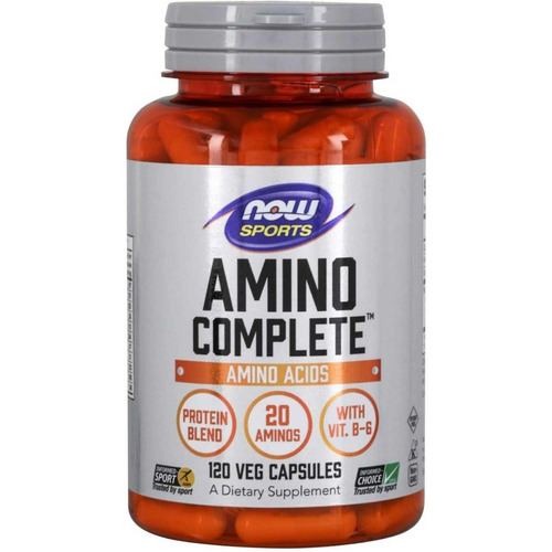 Now Sports Amino Complete Proteínas + 20 Aminoacidos B6 Bz0