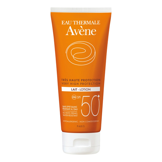 Protector solar  Avène  Leche 50FPS  en tubo 100mL