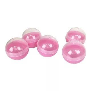 100 Capsula Esfera Chiclera Rosa 2 Pulgada 5cm Vacia