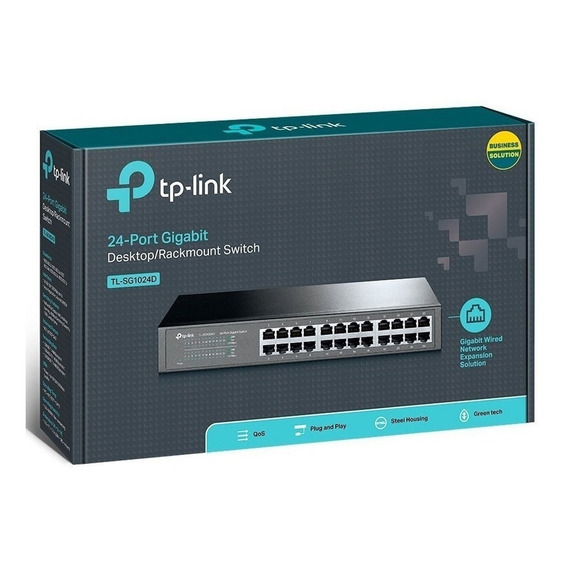 Switch Gigabit 24 Puertos Tp Link Tl-sg1024d  Rackeable