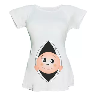 Blusa Especial Maternidad Embarazo Bebe Asoma Botones Camisa