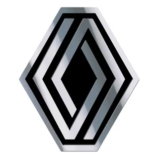 Emblema Aço Inox Premium Logo Nova Renault