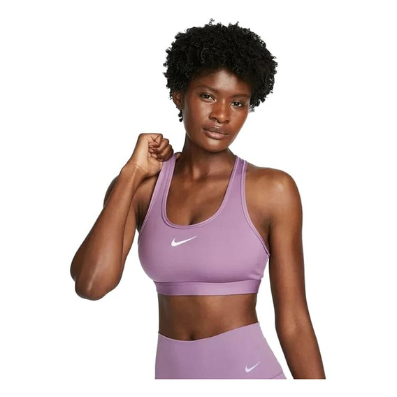 Top Nike Swoosh Medium Support De Mujer - Dx6821-536 Energy