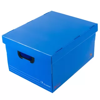 Caja Archivo Plástico Con Tapa Plana 804 Colores 45x35x25 De Altura  Pack 10 Unidades Por Color Organizador Multiuso Grande