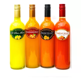 Licor Di San Mauro X4 Limoncello Pomelo Licores Artesanales