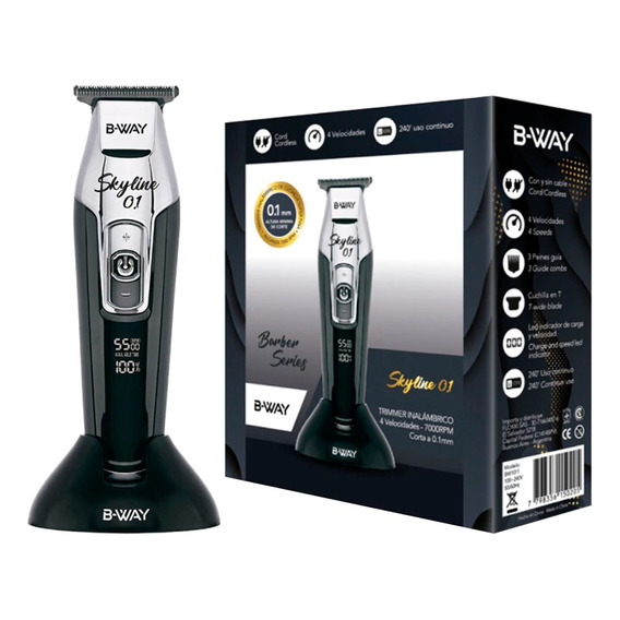 B-way Skyline 0.1 Trimmer Inalámbrico Barberia Cuchilla T 3c