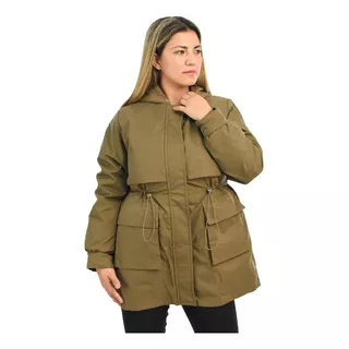 Campera Parka Impermeable Mujer Desmontable Nieve 2 En 1 Hhp