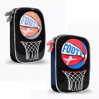 Cartuchera Footy Rigida 2 Pisos Basket F17034