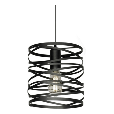Colgante 1 Luz Lecce 16cm C-1321-16 Negro Apto Led Deco 