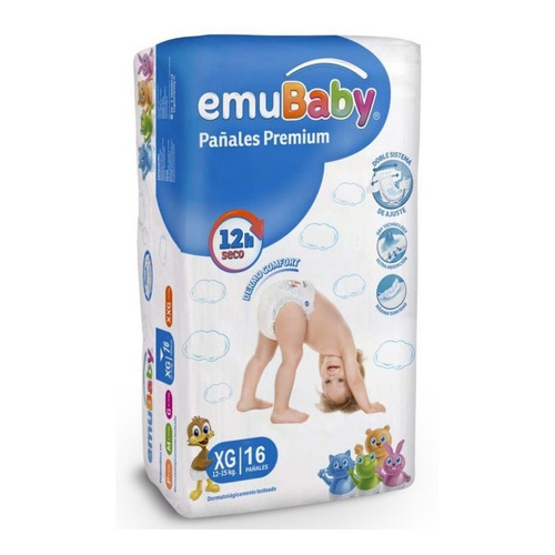 Pañal Emubaby Premium  Pack  2 Paquetes