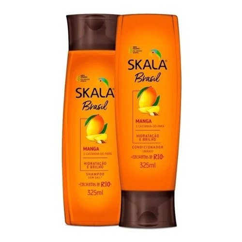 Skala Kit Shampoo + Acondicionador Manga Y Castaña Vegano