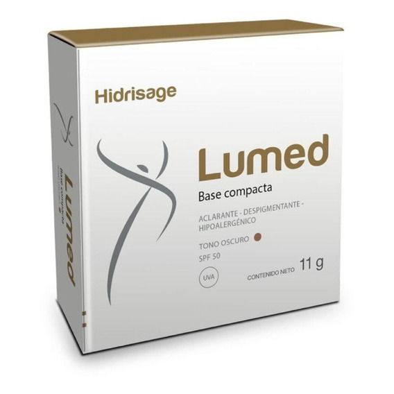 Hidrisage Lumed Base Compacta Aclarante Fps50 Tono Oscuro