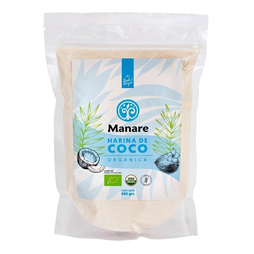 Harina de coco orgánica Manare 500g