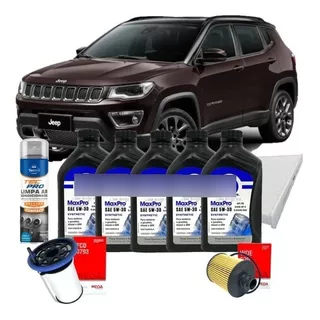 Kit Revisão Óleo Original 5w30 Jeep Compass 2.0 Diesel 2016