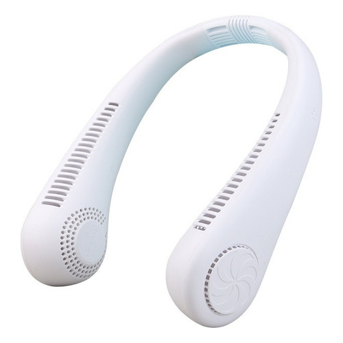 Ventilador Cuello Portátil Silencioso Usb Recargable Cantidad De Aspas 0 Estructura Blanco Aspas Blanco Diámetro 21 Cm Material De Las Aspas Plástico