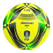 Pelota De Futbol Nassau Tuji Neon Numero 4 Futsal Original