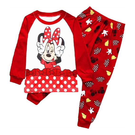 Pijama Infantil  Rojo Min Vv