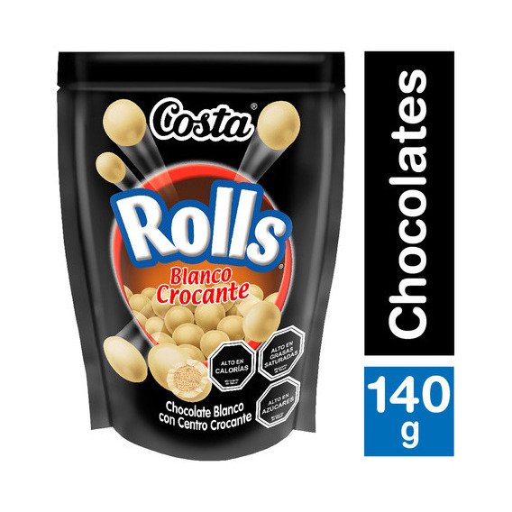 Costa Chocolate Rolls Blanco 140 Gr