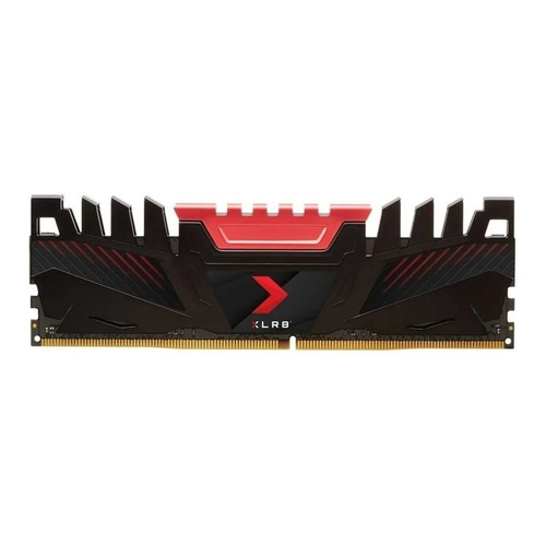 Memória RAM XLR8 color preto/vermelho  8GB 1 PNY MD8GD43200XR