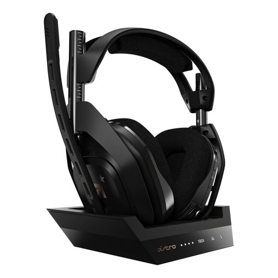 Auriculares gamer inalámbricos Astro A50 939-0016 negro y gold