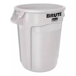 Rubbermaid® Cesto Bote De Basura Brute®, 121 Litros C/ Asas Color Blanco