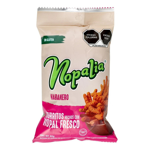 7 Pack Churrito De Nopal Habanero Nopalia 80