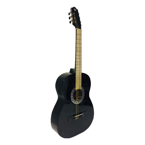 Guitarra Electroacústica Guitarras Valdez PS900 para diestros negra