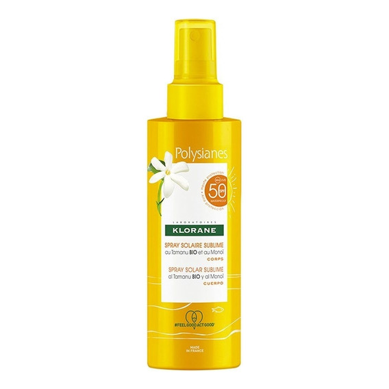 Klorane Polysianes Spray Solar Spf 50 Sublimador X 200 Ml Tipo de piel Normal