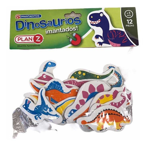 Dinosaurios Imantados Magneticos De 12 Piezas - Plan Z 