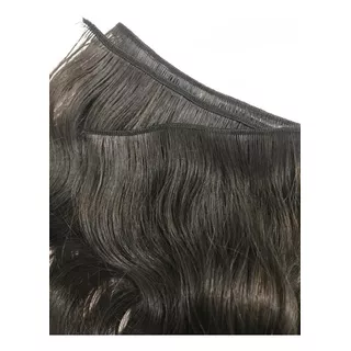 Cabelo Indiano 100% Humano 90g 65cm Tela Cheia Ou Tecido Cor Castanho