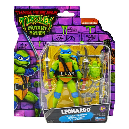 Tortugas Ninja Mutant Mayhem Leonardo El Lider Playmates