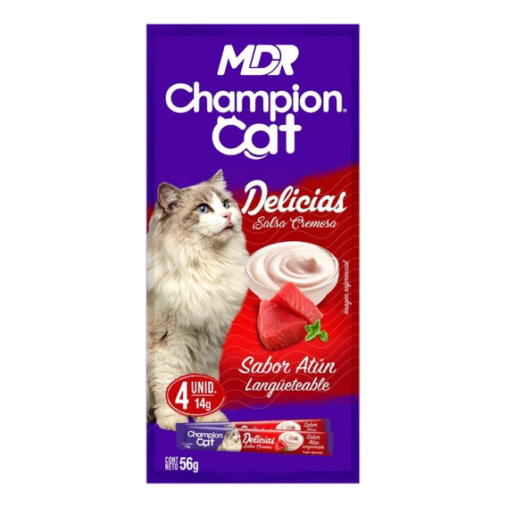 Champion Cat Delicias Cremosas Atún 56gr | Distribuidora Mdr