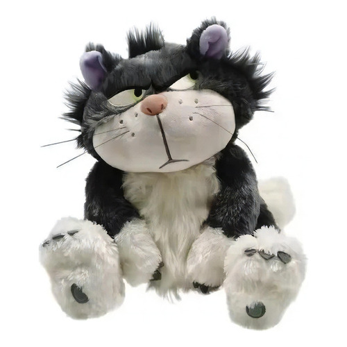 Lucifer Cat Cenicienta Dibujos Animados De Peluche 45 Cm Color Negro