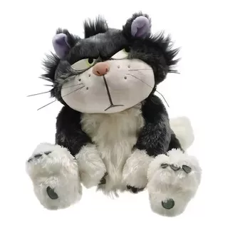 Lucifer Cat Cenicienta Dibujos Animados De Peluche 30 Cm Color Negro