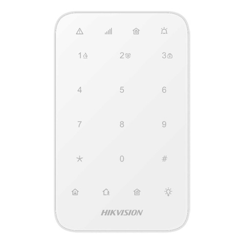 Teclado Inalambrico Hikvision Ds-pk1-e-wb Alarma Axpro Color Blanco