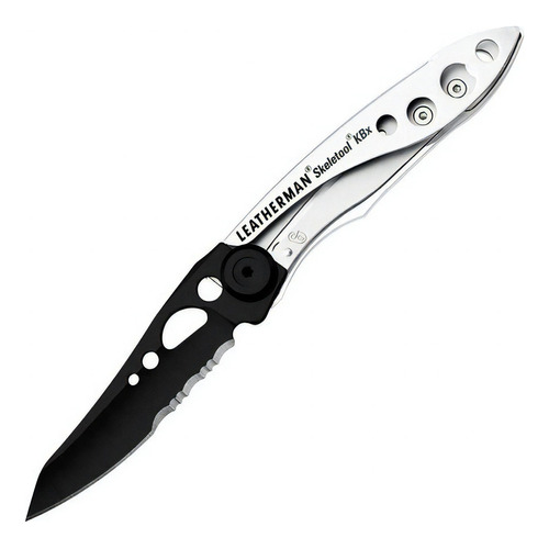 Pinza Multifuncion Leatherman Skeletool Kbx 2 Fun Cortapluma Color Plateado/Negro