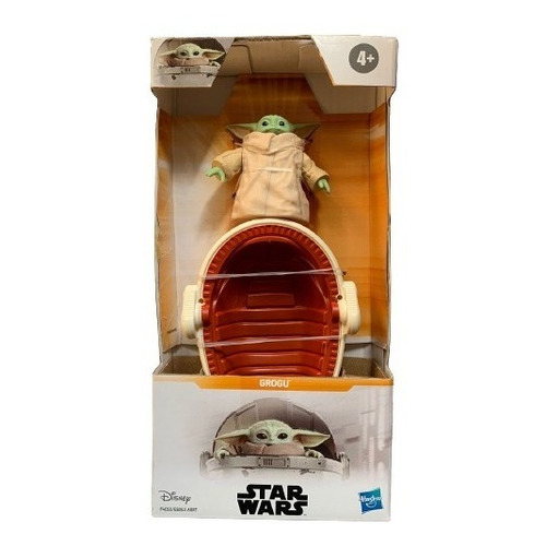 Figura Clasica De Grogu Con Nave - Disney Star Wars Hasbro