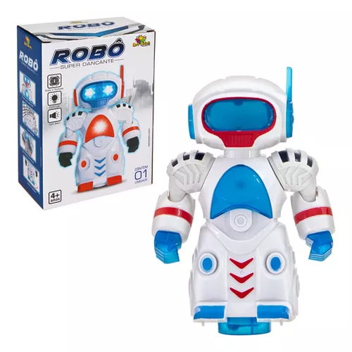 Brinquedo Robô Musical 360 Graus Com Som E Luz Ótimo Presente Brinquedo  Boneco Musical Com Luz Dance Robot Robô Que Dança DIA DAS CRIANÇAS