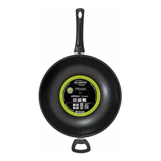 Wok Antiadherente San Ignacio Moon 32 Cm Color Negro