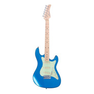 Guitarra Elétrica Strinberg Sts Series Sts100 Stratocaster De  Tília Metallic Blue Brilhante Com Diapasão De Bordo