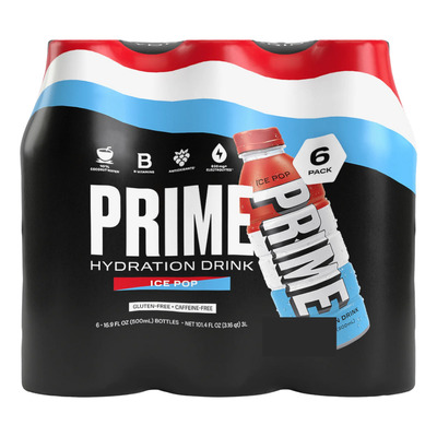 Prime Hydration Drink Ice Pop, Pack De 6 Uds.