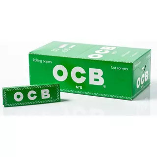 Seda Ocb Nº 8 Cut Corner Green - Display Com 50 Unidades