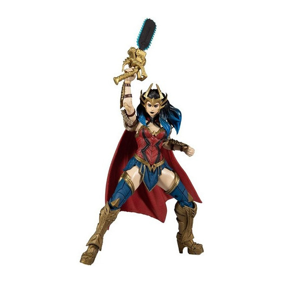 Mcfarlane Figura Mujer Maravilla Wonder Woman Articulada Dc Superman Multiverso Dark Nights Escala 18cm Original