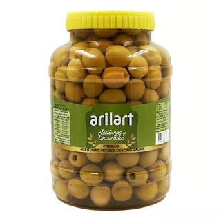 Aceitunas Verdes Sin Carozo Descarozada 000 1,5 Kg Arilart