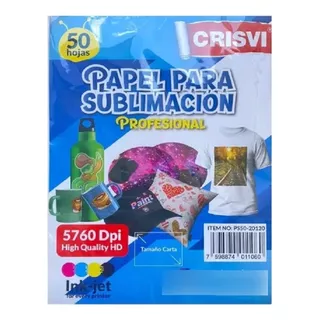 Papel Para  Sublimacion Px50 Crisvi