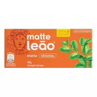 Chá Matte Leão Mate Original Em Sachê 40 G 25 U